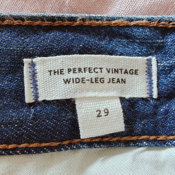 NWT Madewell The Perfect Vintage Wide-Leg Jean Soft Drape Wool Blend Sz. 29 - Picture 11 of 12